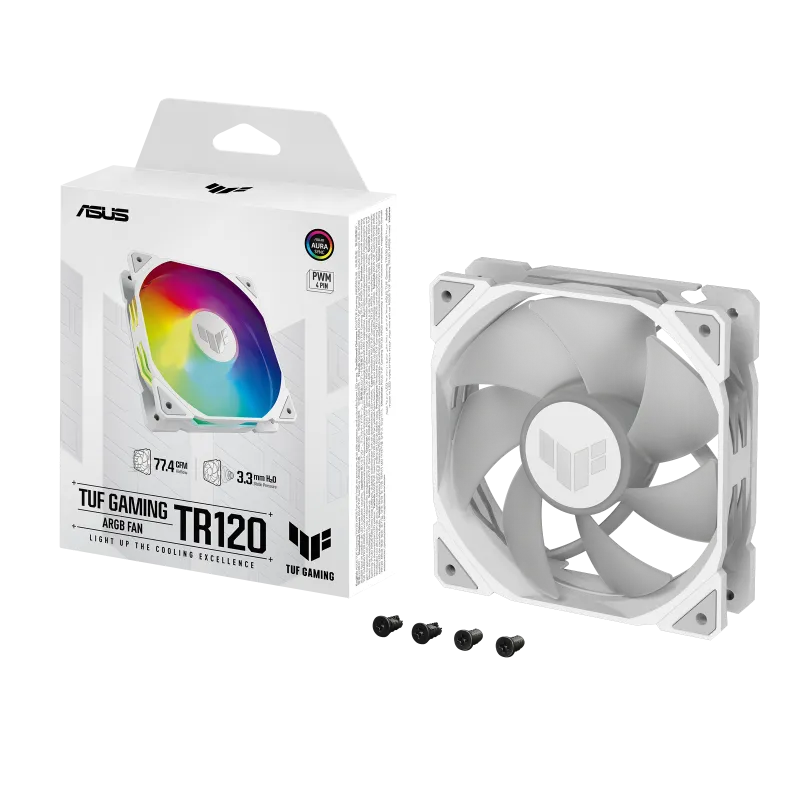 Asus 90DA0093-B09000 Cooler carcasa TUF Gaming TF120 ARGB alb, 4711387297438