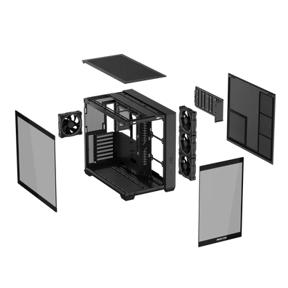 Asus 90DC00S0-B19000 Carcasa PC A32 PLUS TG ARGB negru, 4711387849835