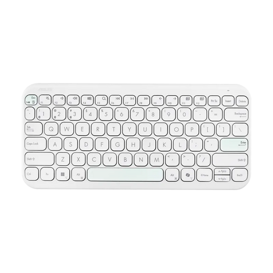 Asus 90XB0880-BKB4F0 Tastatura wireless Bluetooth 5.0 KW100 BT Marshmallow alb, 4711387823088