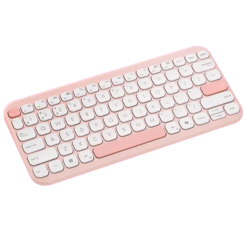 Asus 90XB0880-BKB4G0 Tastatura wireless Bluetooth 5.0 KW100 Marshmallow roz, 4711387823095