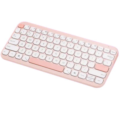 Asus 90XB0880-BKB4G0 Tastatura wireless Bluetooth 5.0 KW100 Marshmallow roz, 4711387823095