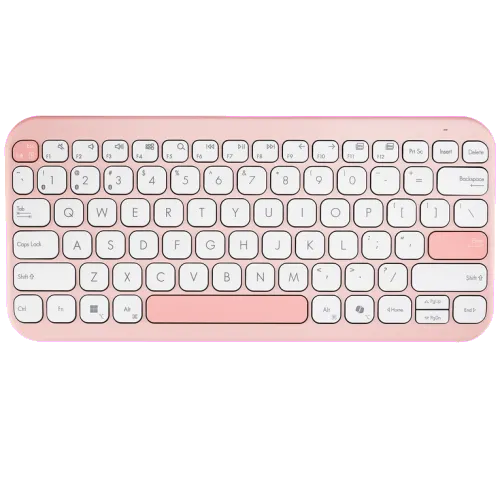 Asus 90XB0880-BKB4G0 Tastatura wireless Bluetooth 5.0 KW100 Marshmallow roz, 4711387823095