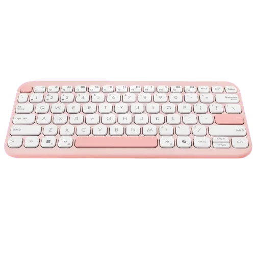 Asus 90XB0880-BKB4G0 Tastatura wireless Bluetooth 5.0 KW100 Marshmallow roz, 4711387823095