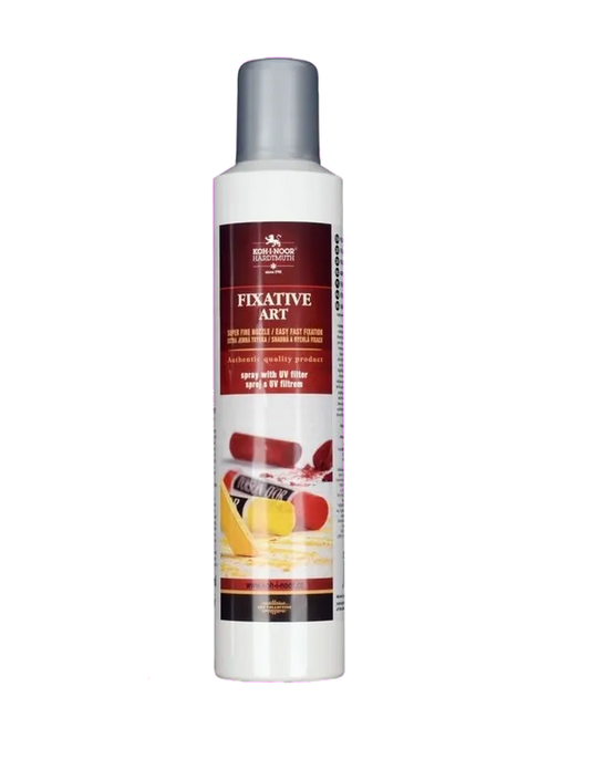 Koh-I-Noor K142 599 ART Fixativ tip SPRAY 300ml Solutie de alcool de rasina pentru a fixare in desen, 8593539348054
