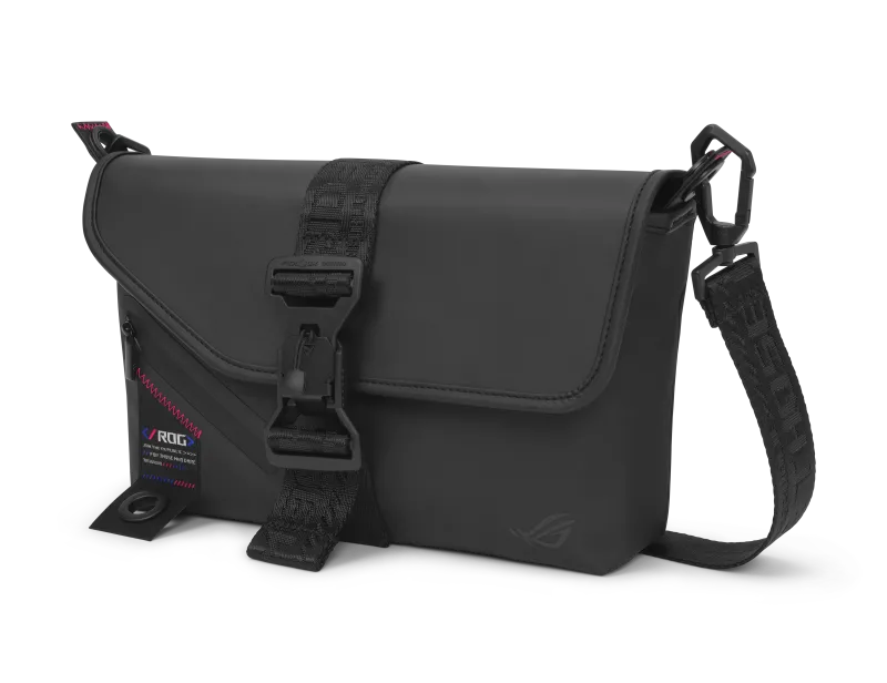 Asus 90XB08R0-BME000 ROG SLASH Sling Bag 2.0 Geanta de umar cu Fermoar Poliester negru 290x60x202mm