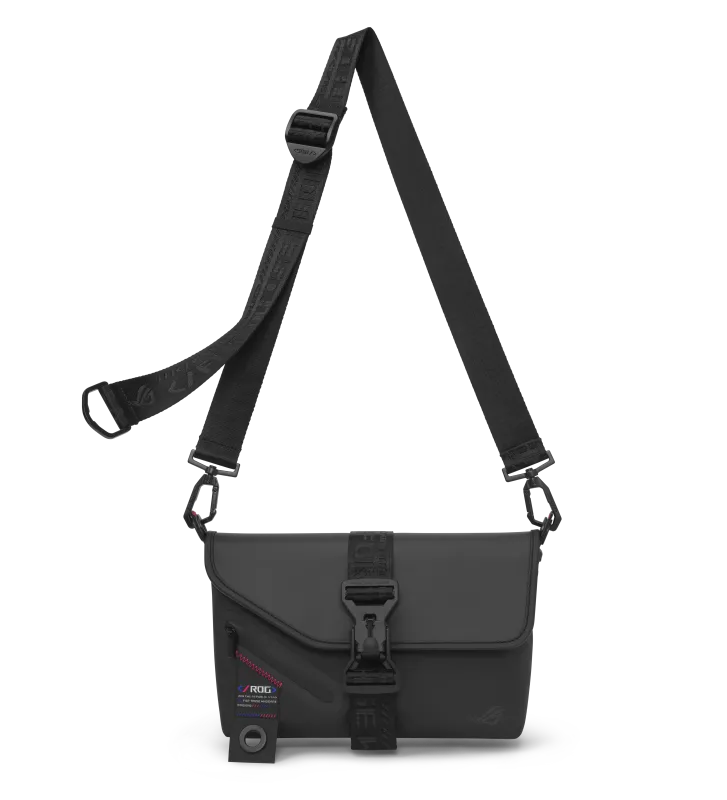 Asus 90XB08R0-BME000 ROG SLASH Sling Bag 2.0 Geanta de umar cu Fermoar Poliester negru 290x60x202mm