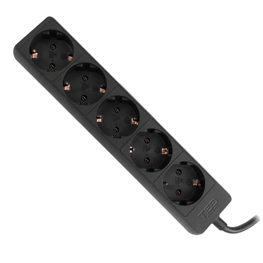 Ted Electric A0113210 Ted Electric Prelungitor cu 5 Prize Schuko, Cablu 3x 1.5mm, Putere 3680W 16A, 5m, Negru 5949258001825