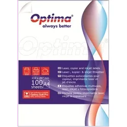 Optima OP-424400400 Etichete albe autoadezive rotunde D40 24/A4 100coli/top