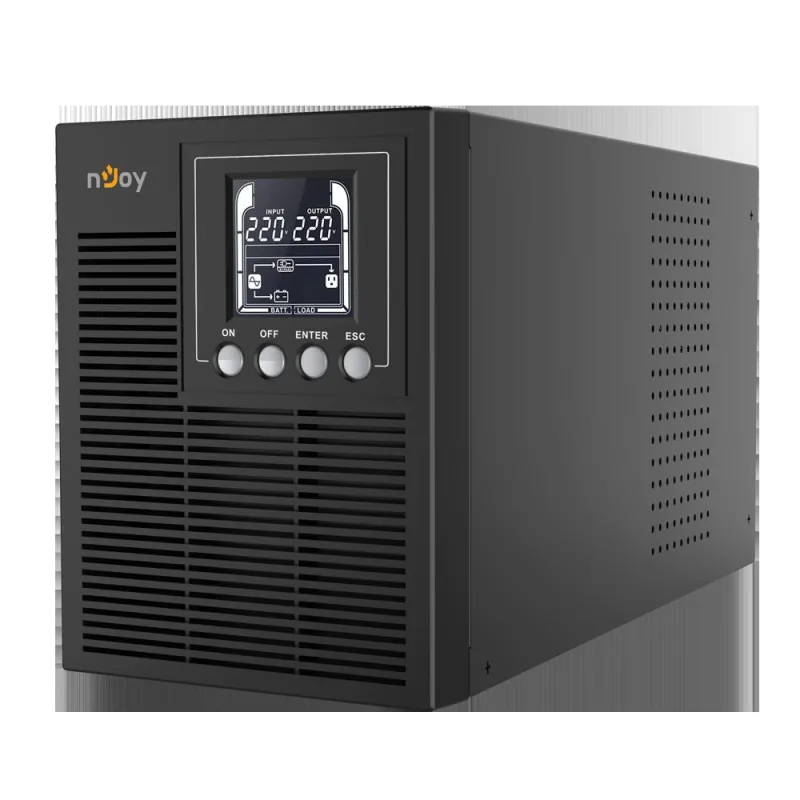 nJoy UPOL-OL100EP-CG01B Echo Pro 1000, UPS 1000VA/800W, On-line, Afisaj LCD, 3 prize Schuko, 6422956009465