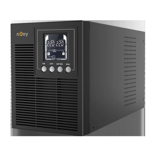 nJoy UPOL-OL100EP-CG01B Echo Pro 1000, UPS 1000VA/800W, On-line, Afisaj LCD, 3 prize Schuko, 6422956009465