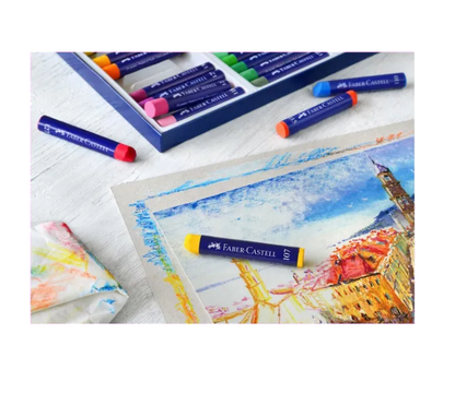Faber-Castell FC127024 Creioane ulei pastel 24 culori/set, 4005401270249