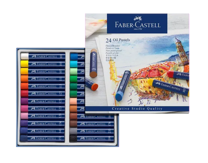 Faber-Castell FC127024 Creioane ulei pastel 24 culori/set, 4005401270249