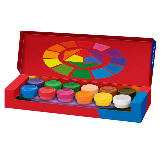 Faber-Castell 121050 Guase in recipiente cu capac de 20 ml 12 culori / set