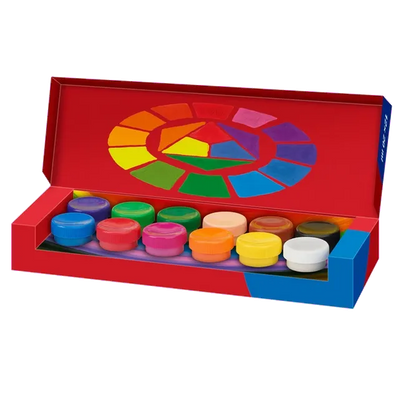 Faber-Castell 121050 Guase in recipiente cu capac de 20 ml 12 culori / set