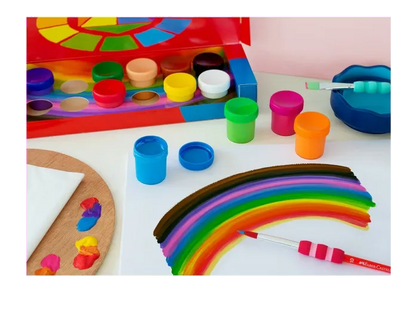 Faber-Castell 121050 Guase in recipiente cu capac de 20 ml 12 culori / set