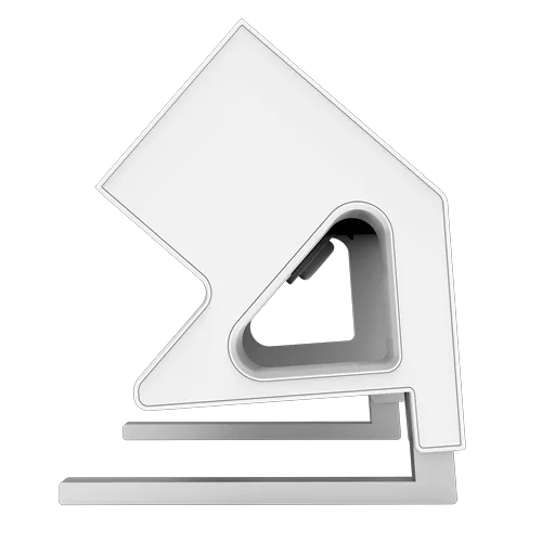 Fellowes 100137183 Prelungitor cu prindere pe birou Power Desk 2 alb 2x Schucko USB-A si USB-C 2m