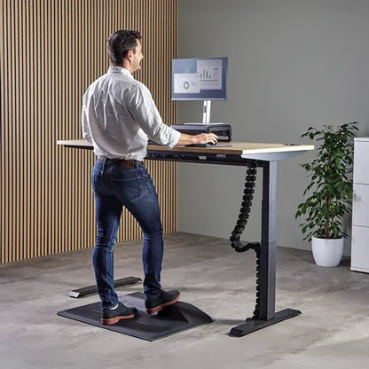 Fellowes 100136871 Organizator cabluri CableSpine Black pentru birou pana la 130cm