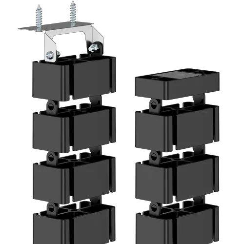 Fellowes 100136871 Organizator cabluri CableSpine Black pentru birou pana la 130cm