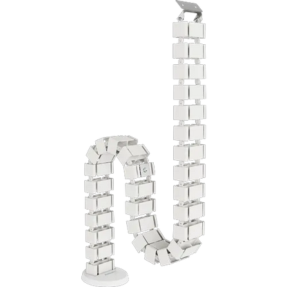 Fellowes 100136872 Organizator cabluri CableSpine White pentru birou pana la 130cm