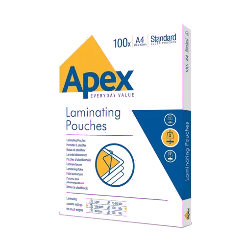 OEM 6003301 Apex folie laminare A4 100mic lucioasa set 100 buc