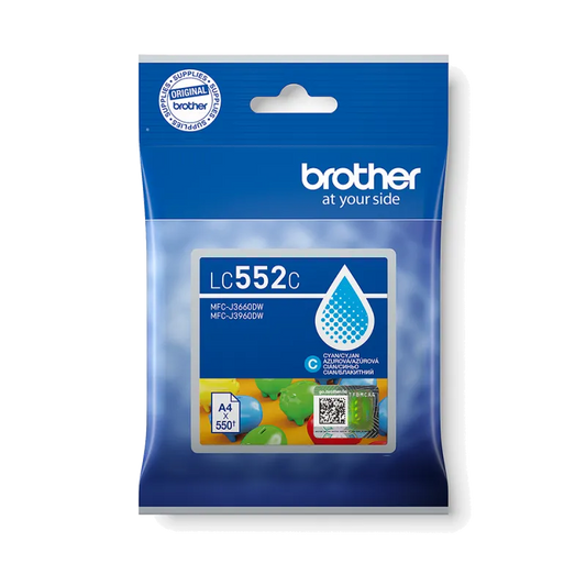 Brother LC-552C Cartus cerneala cyan original pentru MFC-J3660DW, MFC-J3960DW, 550 pag