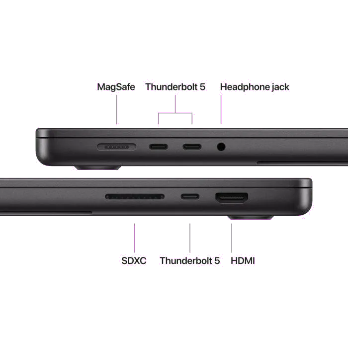 Apple MGDT4RO/A Apple MacBook Pro 14inch M5 Pro 24GB RAM 2TB SSD 18-Core CPU/20-Core Space Black 195950719208