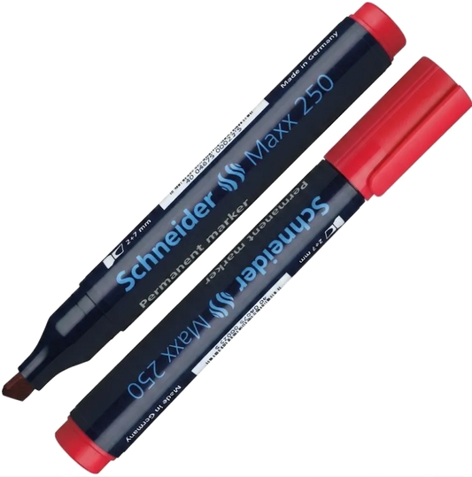 Schneider 2928_R Schneider Maxx 250 Marker permanent varf tesit 2-7 mm Rosu 4004675000262