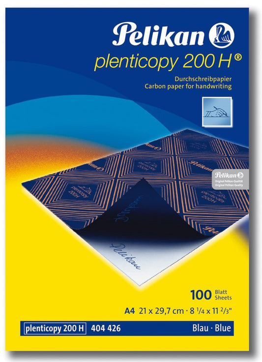 Pelikan 404426 Indigo A4 albastru pentru scris de mana 200H/500H, top 100 coli, 4012700404428 4012700417015