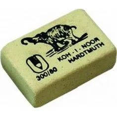 Koh-I-Noor K300-80 Koh-I-Noor Radiera alba Elephant pentru creioane grafit 27x18x8mm