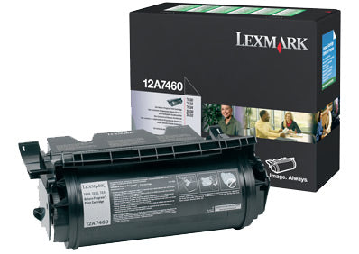 Lexmark 12A7460 Cartus toner negru, ORIGINAL, Return Program, Standard Capacity, 5k, 734646118125