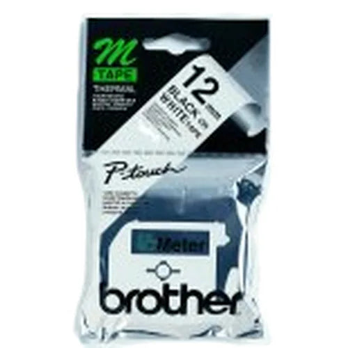 Brother MK231BZ Brother Banda nelaminata MK231BZ 12mm 8m negru pe alb 4977766624954