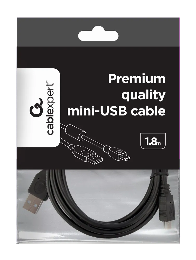 Gembird CCF-USB2-AM5P-6 Cablu USB A [4 pini] > mini USB B [5 pini] lungime 1.8m, 4260113564158 4040849939723 8716309052108