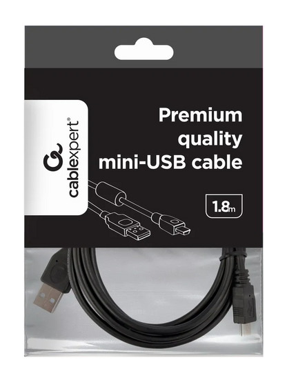 Gembird CCF-USB2-AM5P-6 Cablu USB A [4 pini] > mini USB B [5 pini] lungime 1.8m, 4260113564158 4040849939723 8716309052108