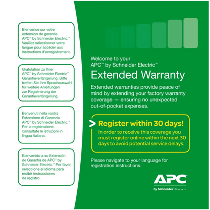 APC WBEXTWAR3YR-SP-02 Service Pack 3 Year Warranty Extension (for new product purchases), 731304259640