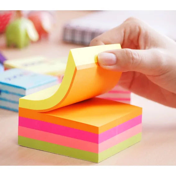 Hopax 21012 Hopax Cub notes adeziv 76x76mm 400 file culori neon 4712759210123