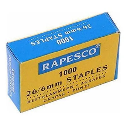 Rapesco RP-S11661Z3 Rapesco Capse 26/6 zincate 1000/cutie 30 coli 5018505404013