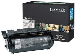 Lexmark 12A7465 Cartus toner negru, ORIGINAL, Return Program, Extra High Capacity, 32K, 734646118149