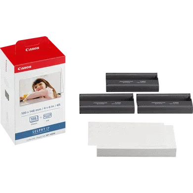 Canon 3115B001 KP-108IN, Color Ink Paper set pentru Selphy CP ribon si hartie 108 poze, 4960999616889