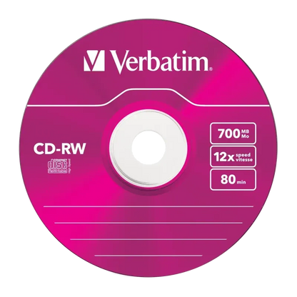 Verbatim 43167 CD-RW 8-12x 700MB, DLP, Slim Case, 023942431671