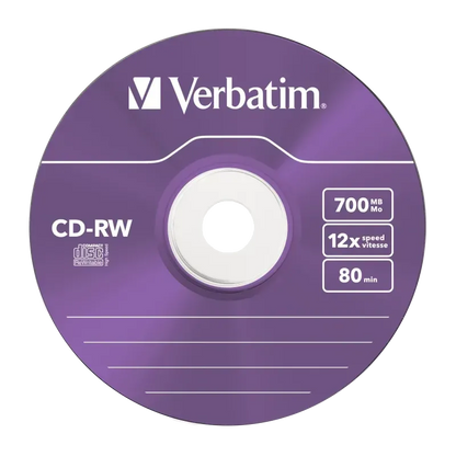 Verbatim 43167 CD-RW 8-12x 700MB, DLP, Slim Case, 023942431671