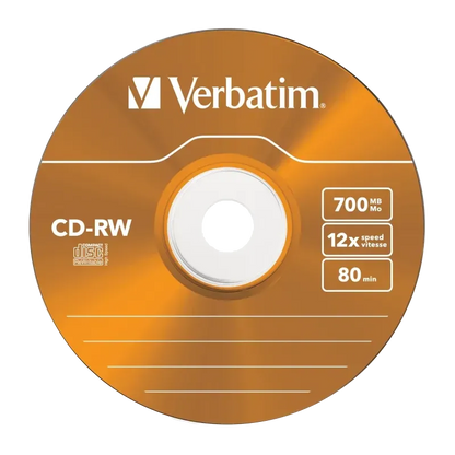 Verbatim 43167 CD-RW 8-12x 700MB, DLP, Slim Case, 023942431671