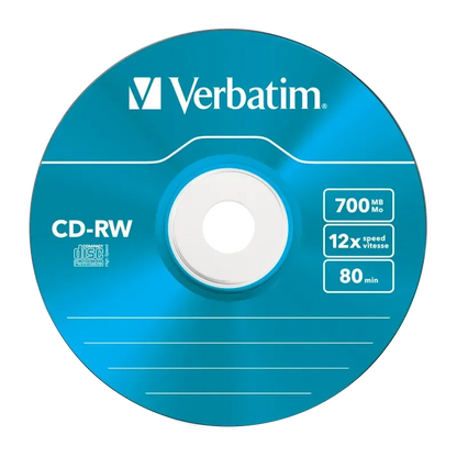 Verbatim 43167 CD-RW 8-12x 700MB, DLP, Slim Case, 023942431671