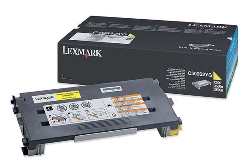 Lexmark C500S2YG Cartus toner Yelow, ORIGINAL, Standard Capacity, 1500 pag, 734646012133