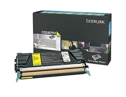 Lexmark C5240YH Cartus toner Yellow, ORIGINAL, Return Program, High Capacity, 5k, 734646396769