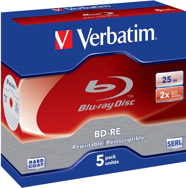 Verbatim 43615 BD-R (Blue Ray), capacitate 25 GB, 2x, single layer, Jewel c, 02394243615