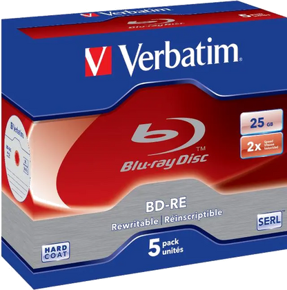 Verbatim 43615 BD-R (Blue Ray), capacitate 25 GB, 2x, single layer, Jewel c, 02394243615