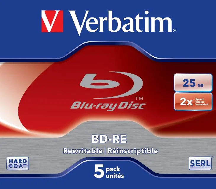 Verbatim 43615 BD-R (Blue Ray), capacitate 25 GB, 2x, single layer, Jewel c, 02394243615