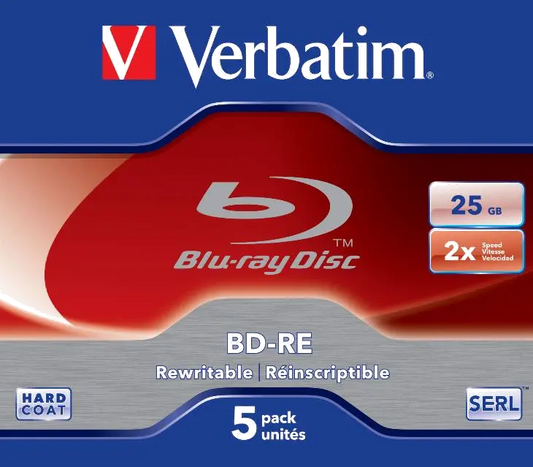 Verbatim 43615 BD-R (Blue Ray), capacitate 25 GB, 2x, single layer, Jewel c, 02394243615