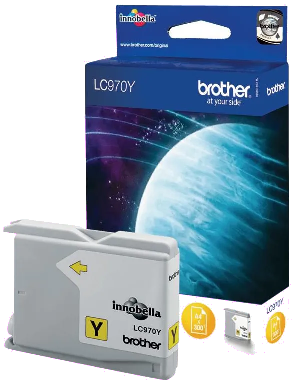 Brother LC970Y LC-970Y Cartus original yellow pt. multifunctionale Brother, 4977766648523