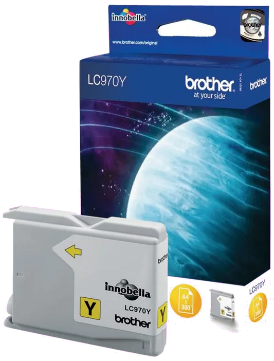 Brother LC970Y LC-970Y Cartus original yellow pt. multifunctionale Brother, 4977766648523